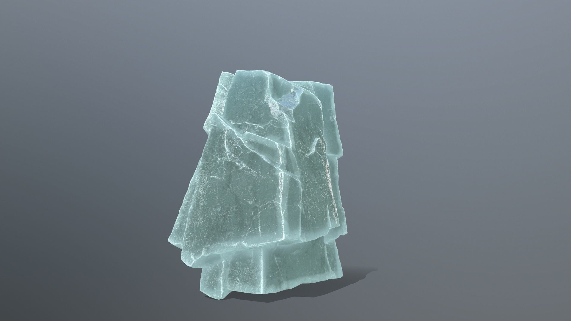 ice rocks Low-poly 3D model_5