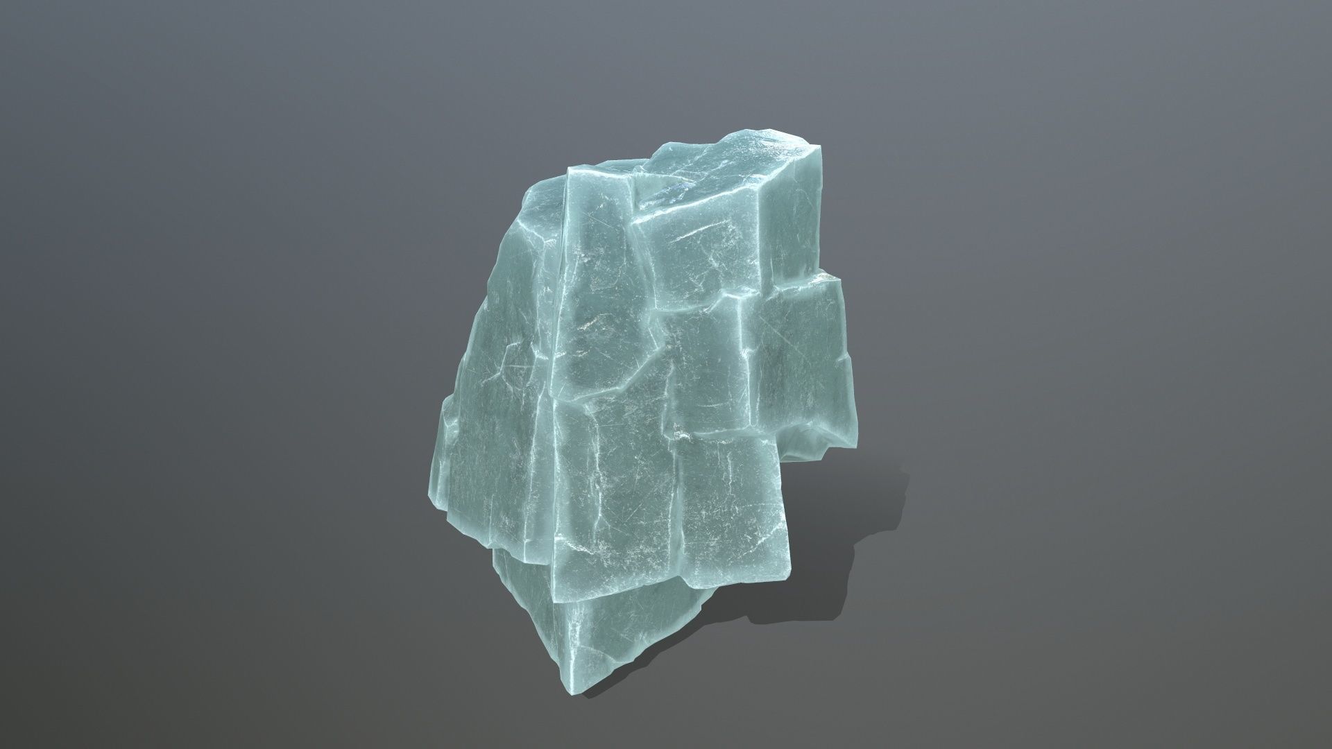 ice rocks Low-poly 3D model_14