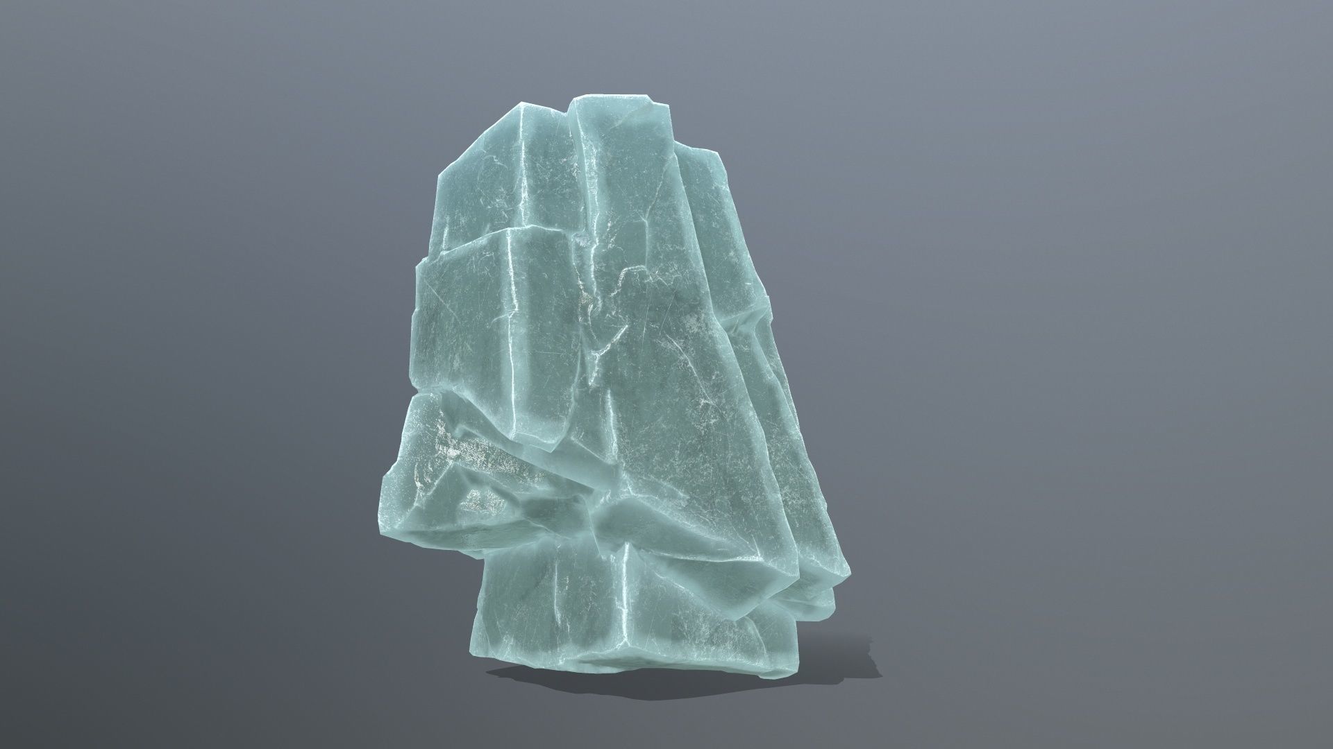 ice rocks Low-poly 3D model_10
