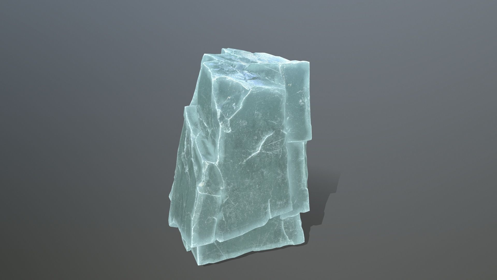ice rocks Low-poly 3D model_15