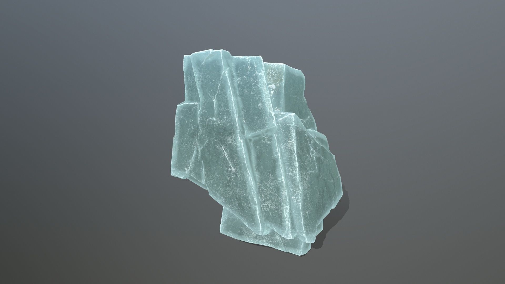 ice rocks Low-poly 3D model_12