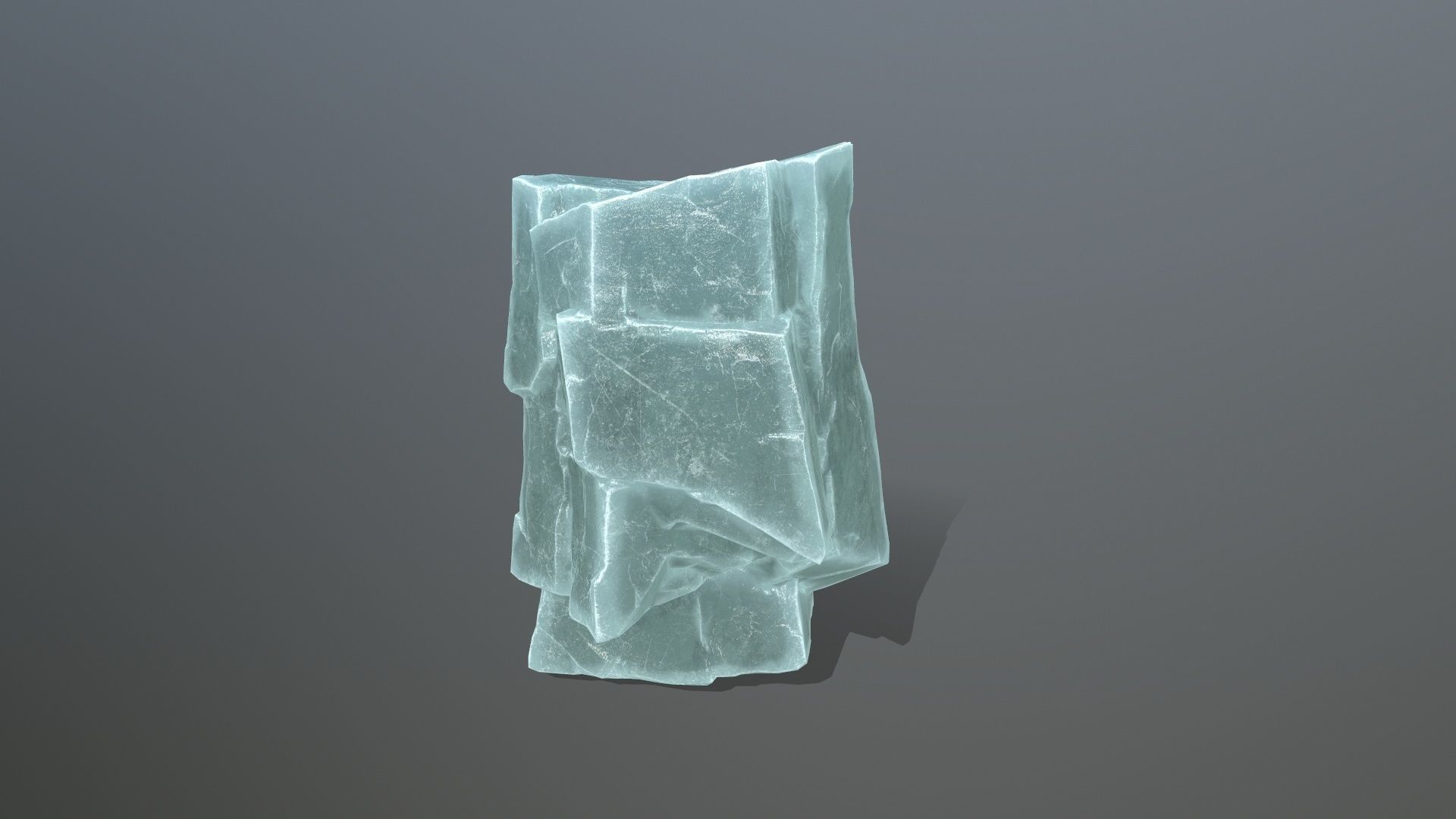 ice rocks Low-poly 3D model_13