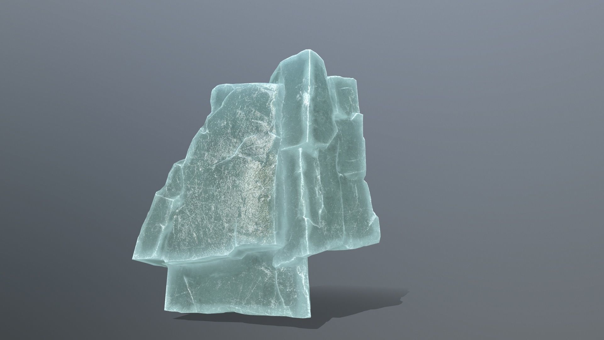ice rocks Low-poly 3D model_7