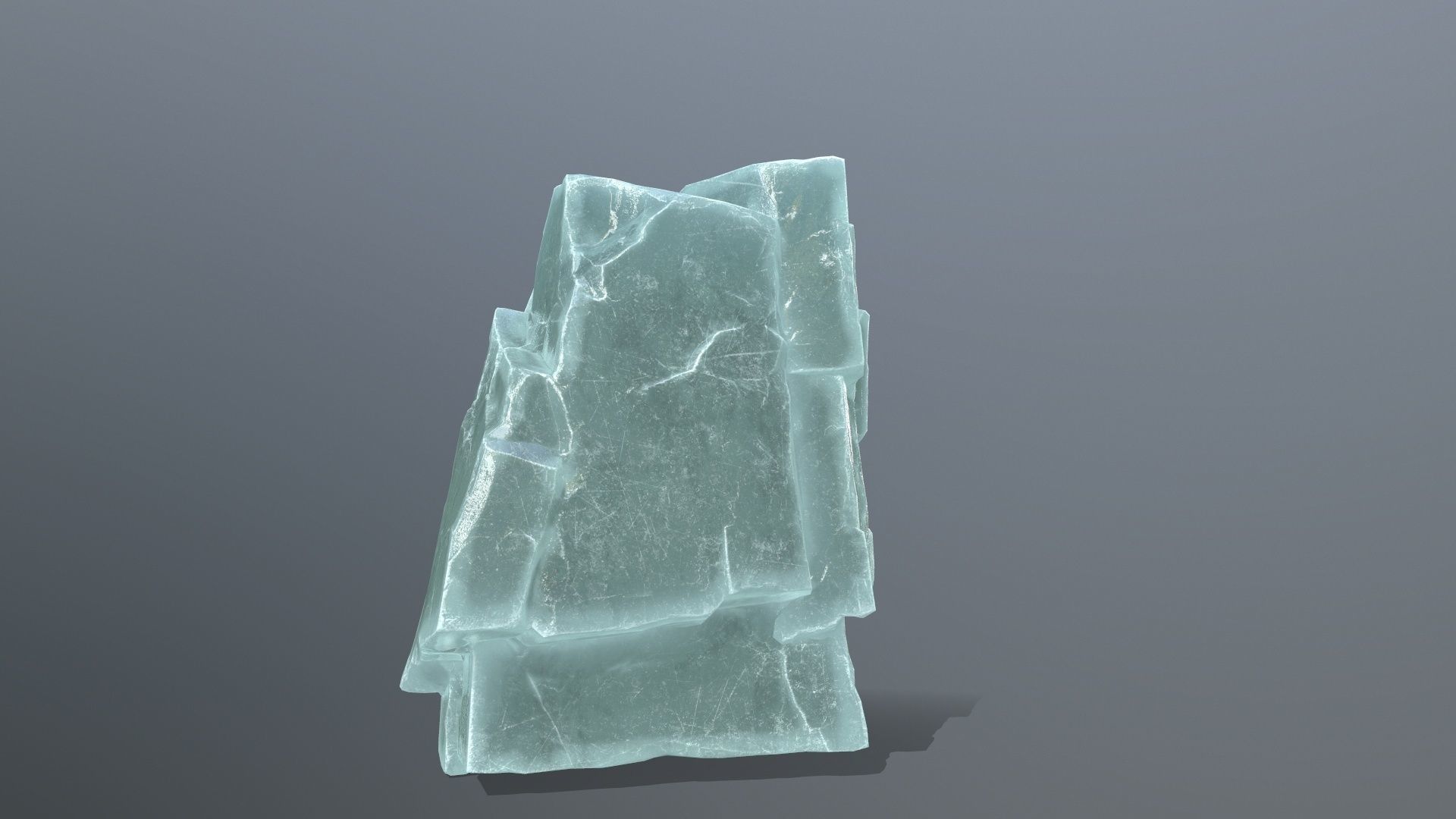 ice rocks Low-poly 3D model_6