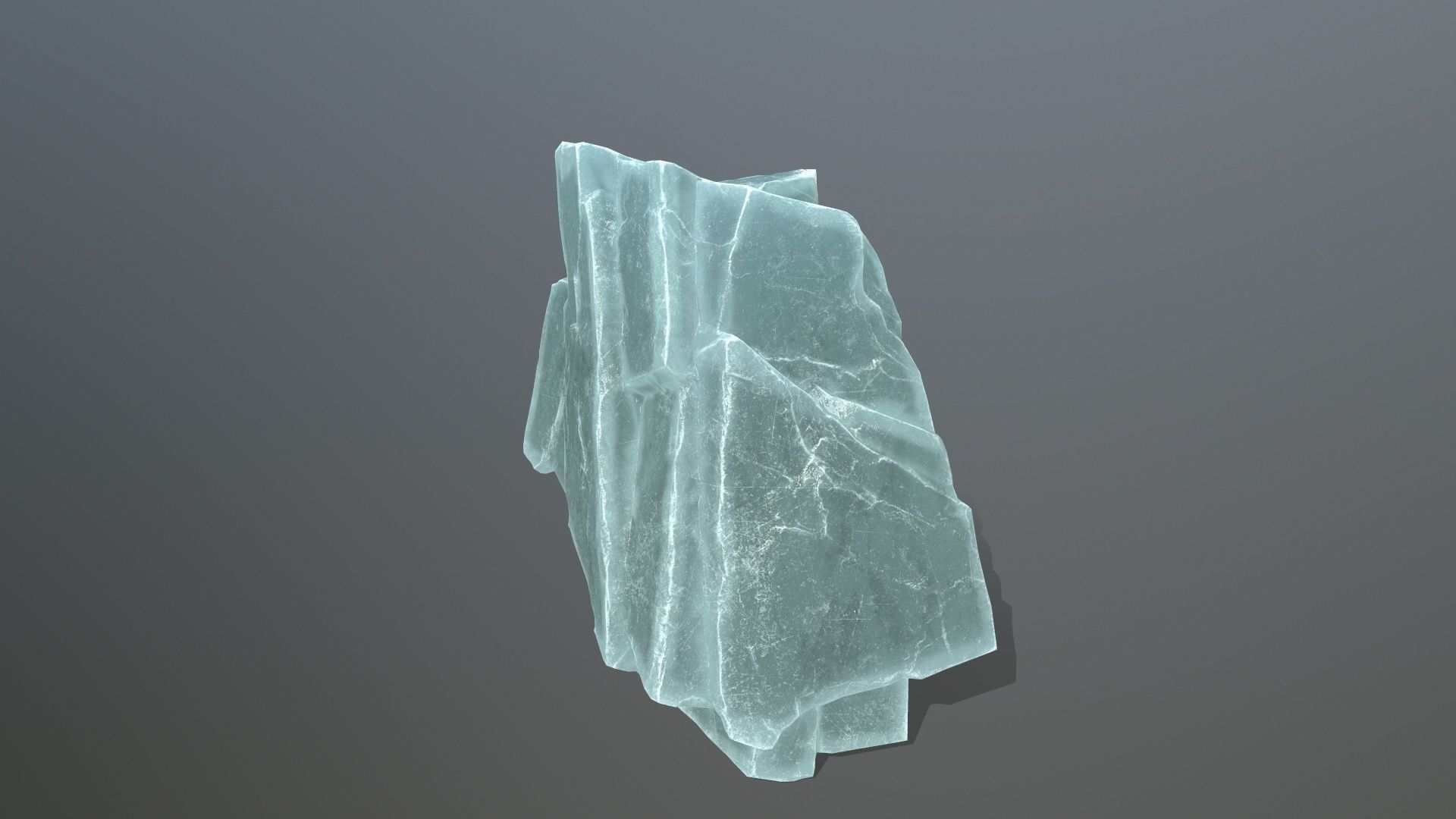 ice rocks Low-poly 3D model_16