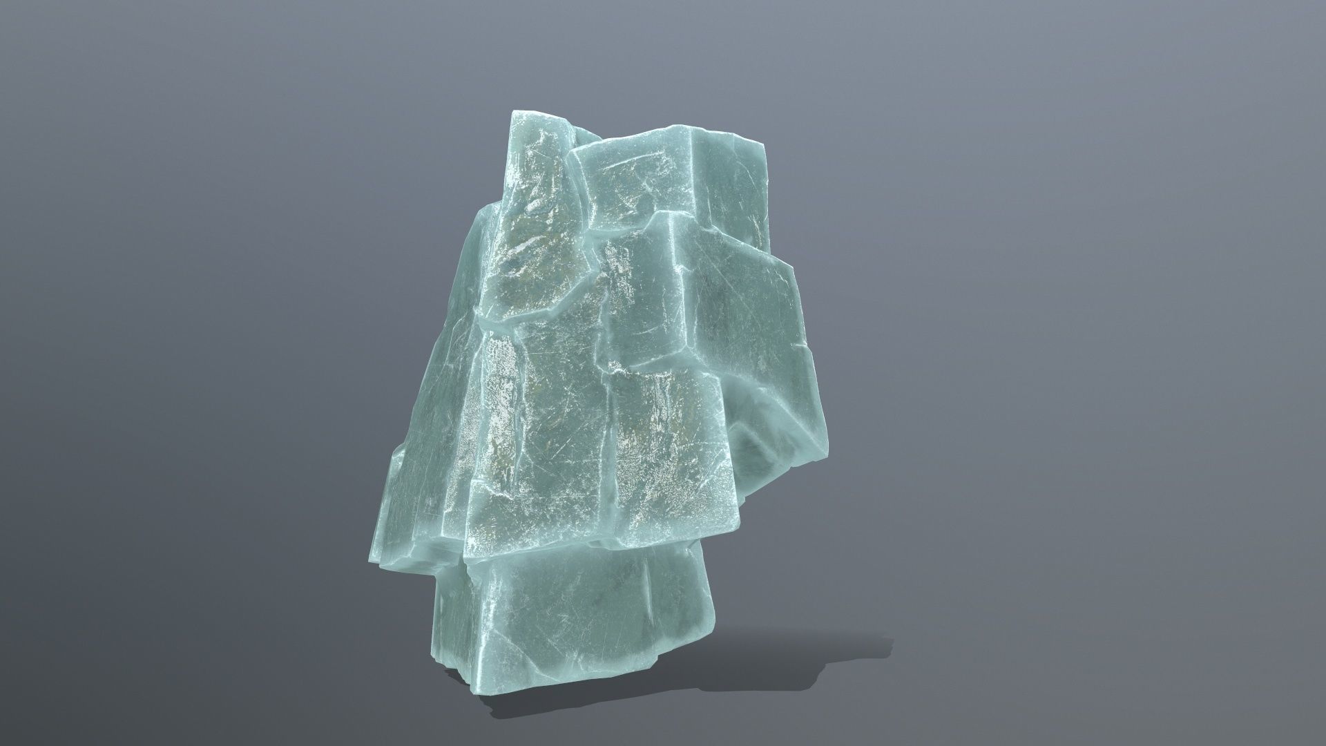 ice rocks Low-poly 3D model_8