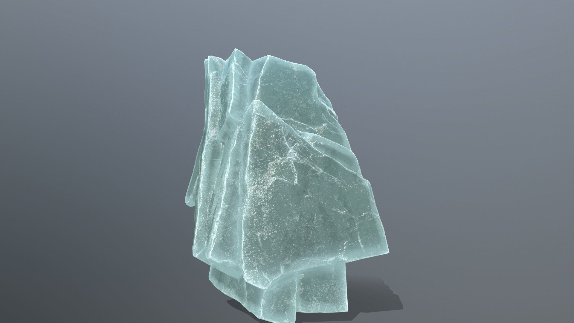 ice rocks Low-poly 3D model_4