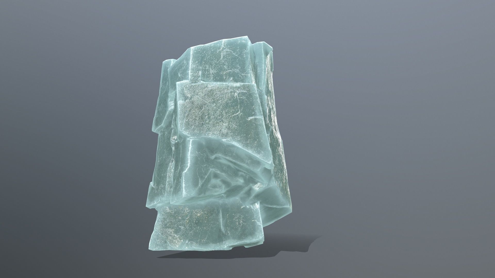 ice rocks Low-poly 3D model_9