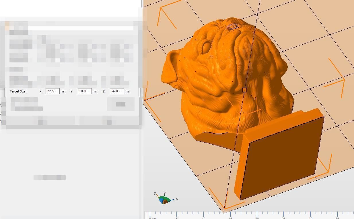English bulldog bust 3D print model_24