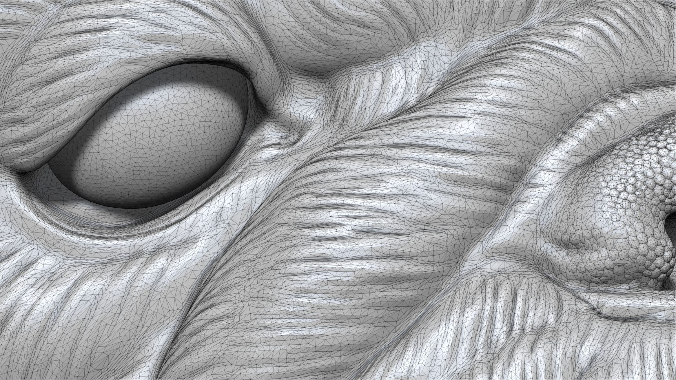 English bulldog bust 3D print model_22