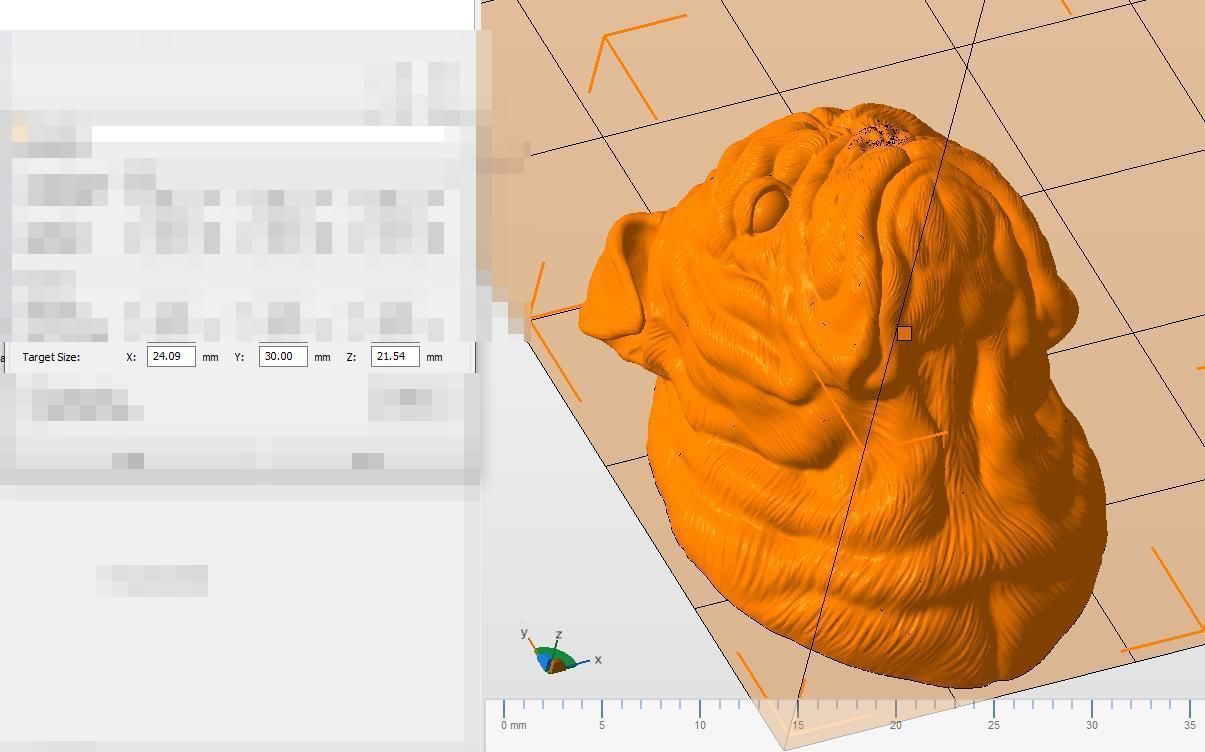 English bulldog bust 3D print model_23