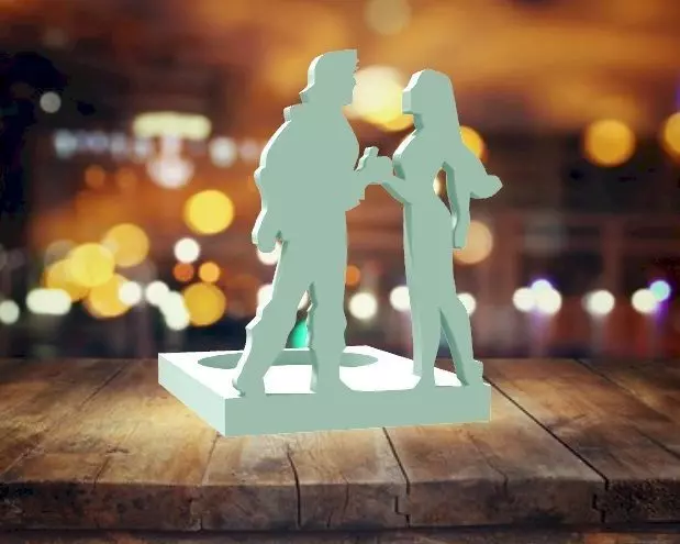 Pocahontas candle holder 3D print model