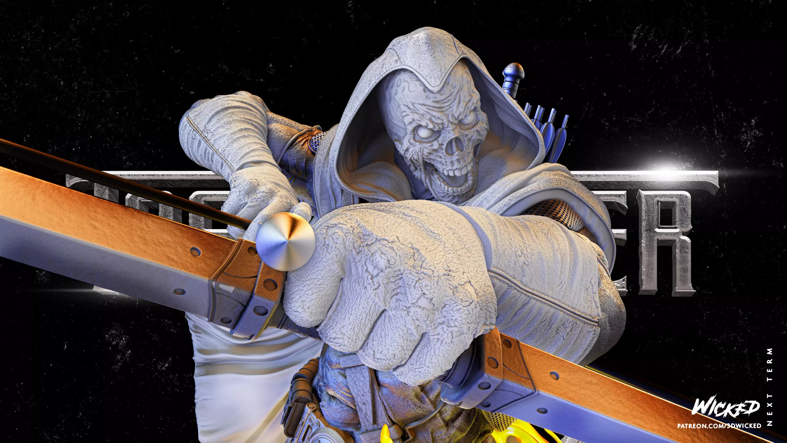 Wicked Marvel Taskmaster Bust Tested for 3D printing 3D print model