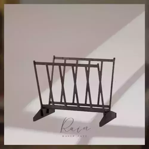 Print Rack Miniature Furniture for Mini Art Studio  3D print model