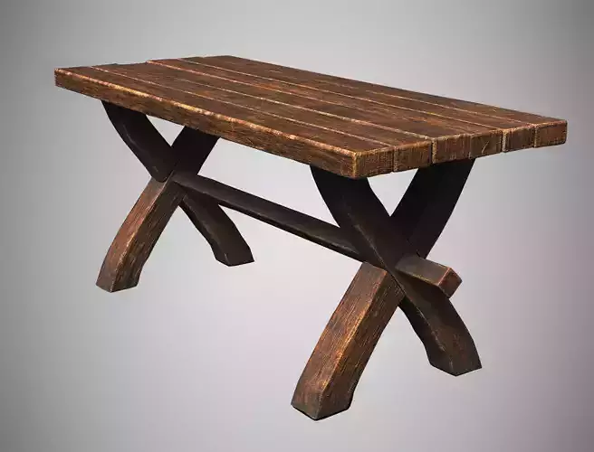 Antique Medieval Table AAA Dinner Wooden Desk