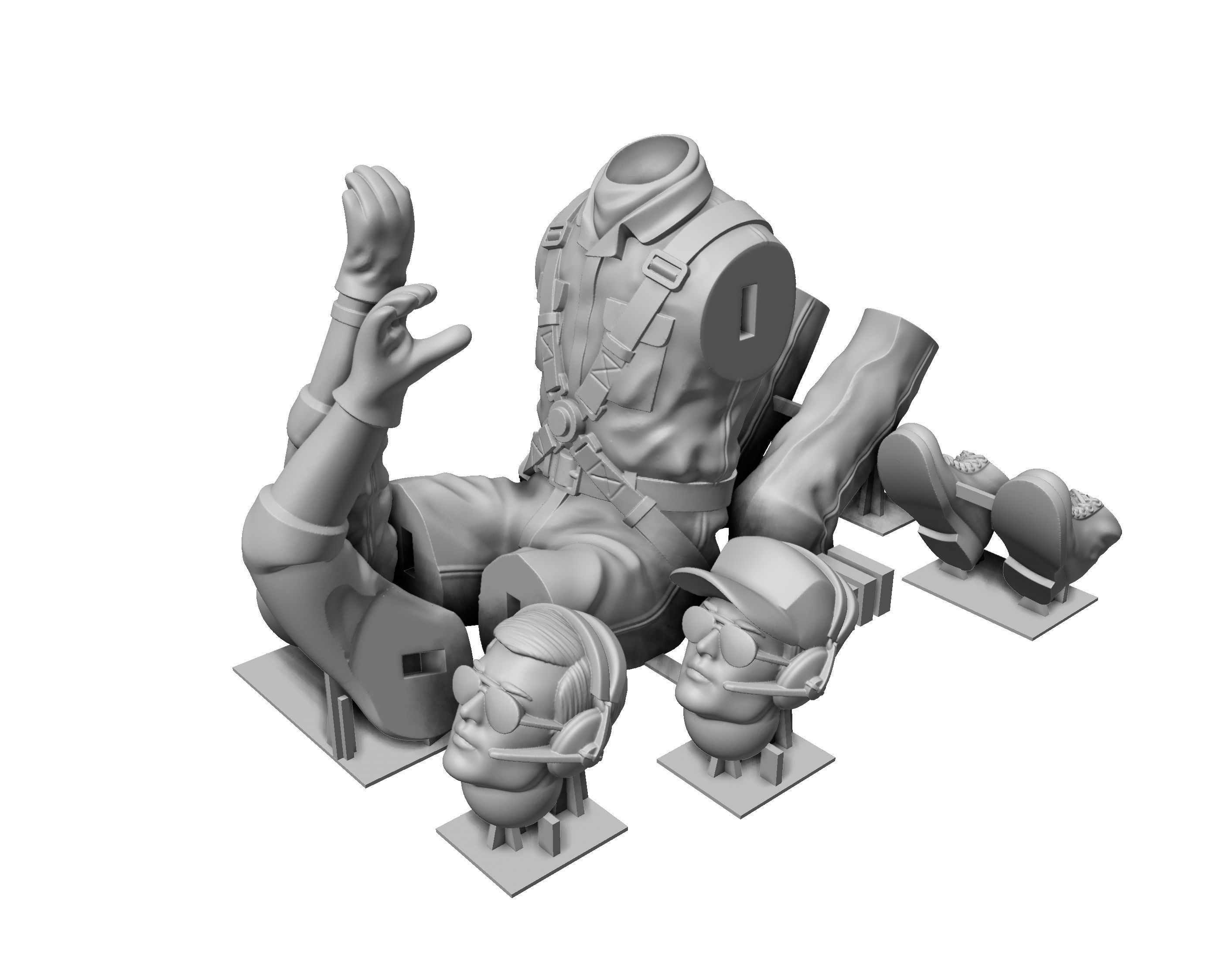 Helicopter Sky Worker 3D print model_7