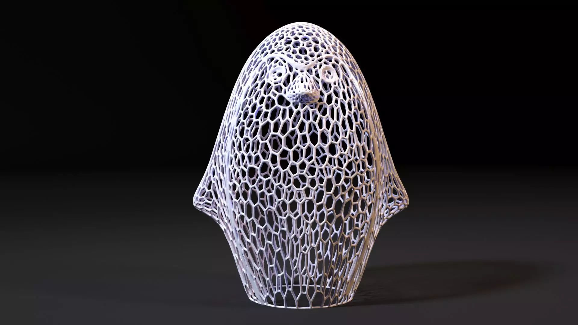 Penguin figurine 3D print model_0