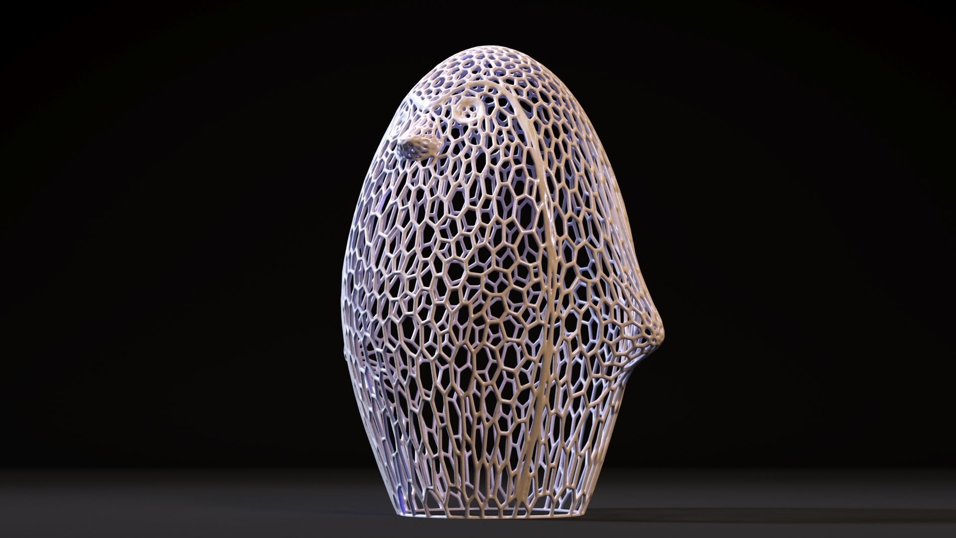 Penguin figurine 3D print model_9