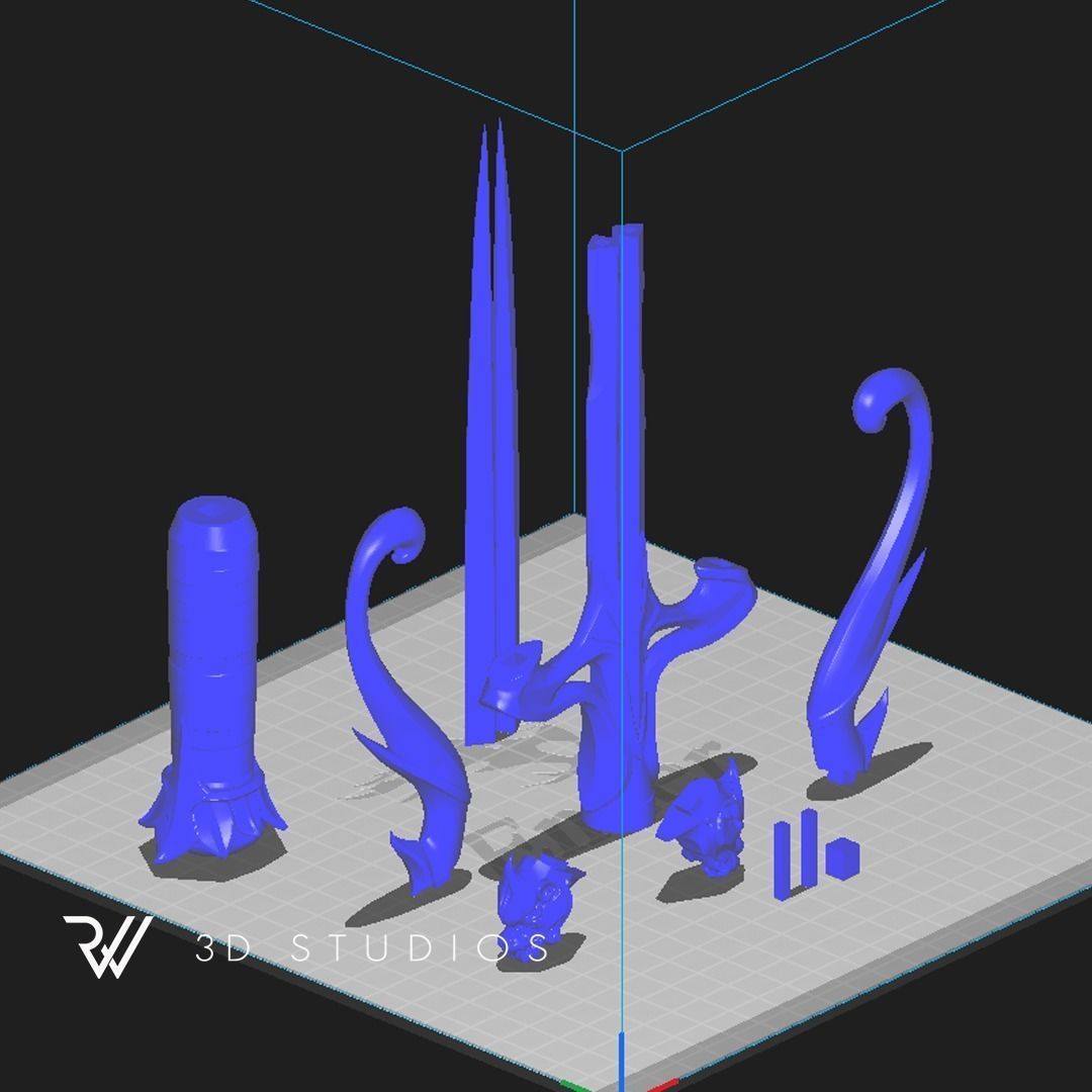 Mileena Sai - v8 - MK1 2023 - STL File 3D print model_3