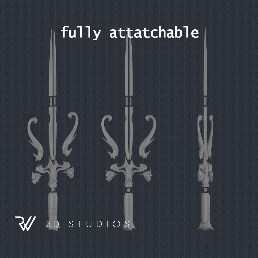 Mileena Sai - v8 - MK1 2023 - STL File 3D print model_2