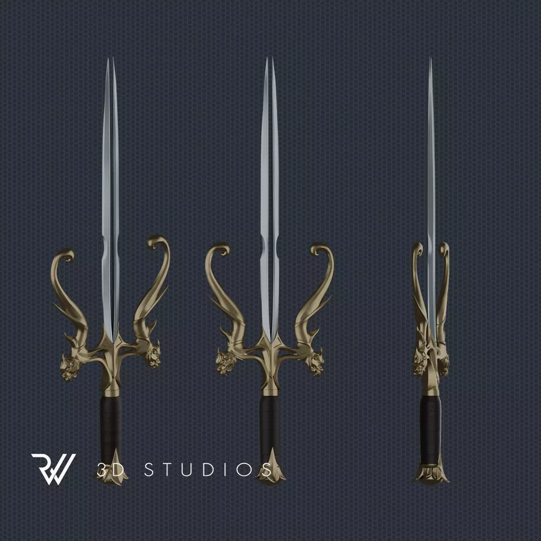 Mileena Sai - v8 - MK1 2023 - STL File 3D print model_0