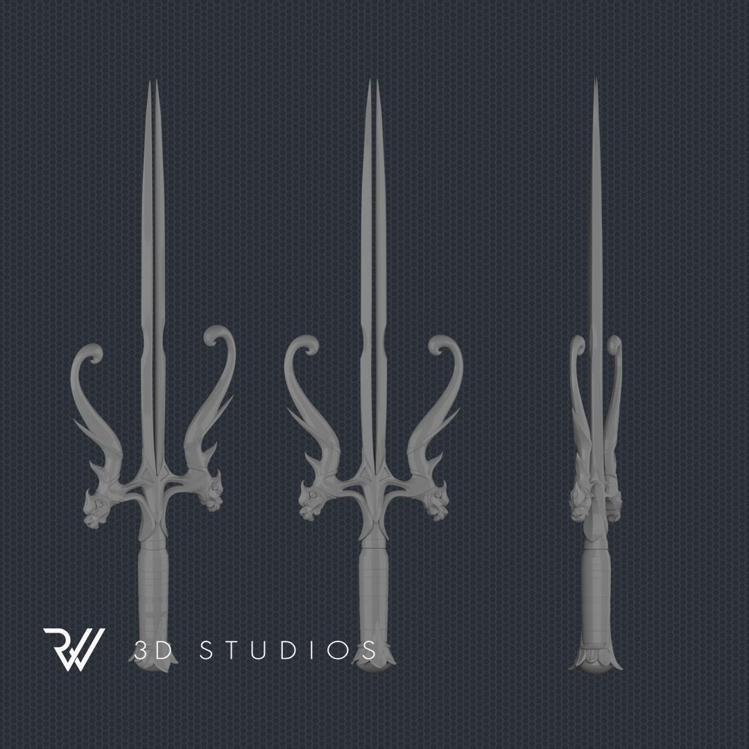 Mileena Sai - v8 - MK1 2023 - STL File 3D print model_1