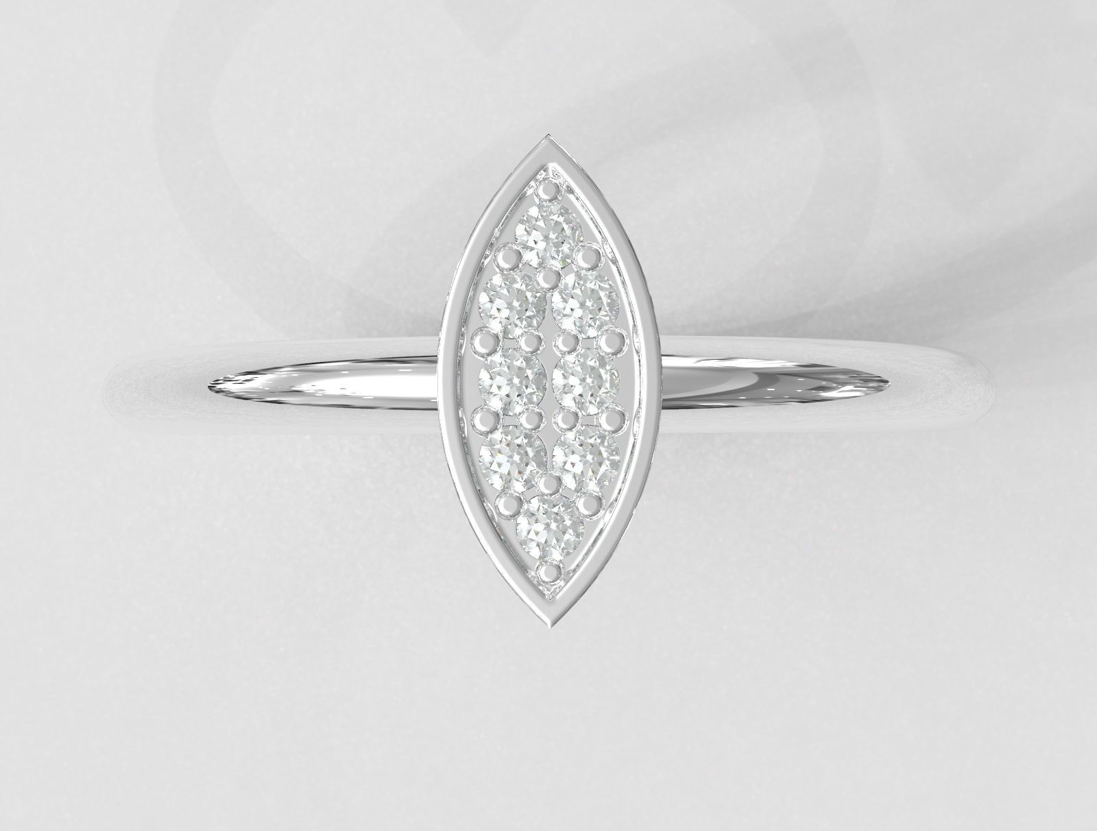 Diamond Ring 3D print model_2