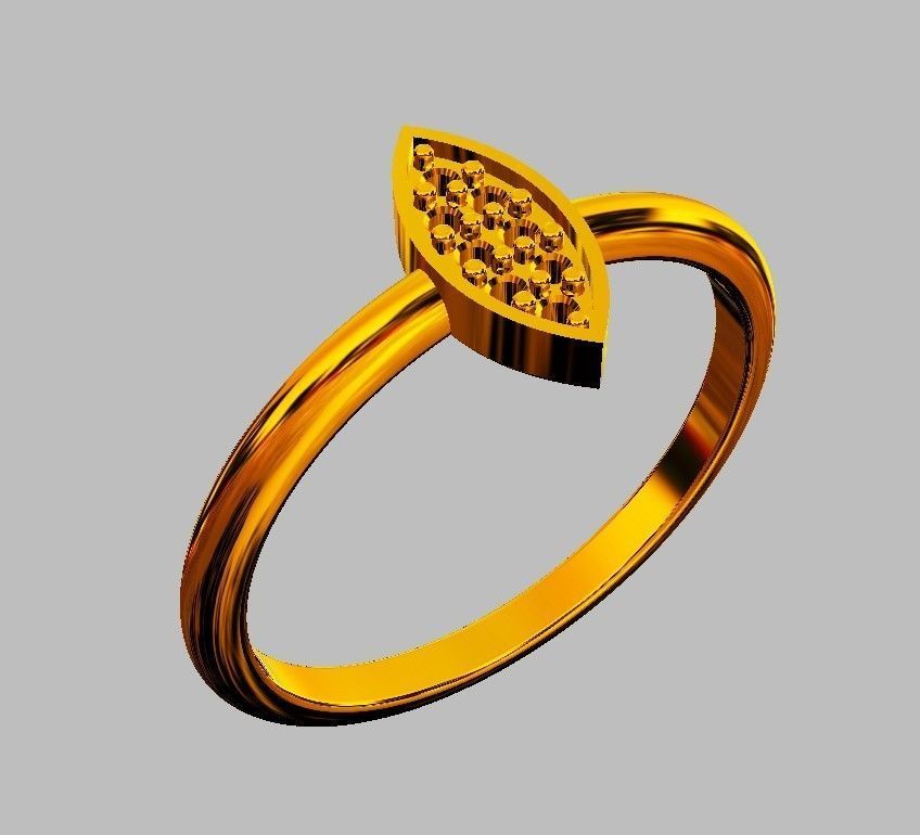 Diamond Ring 3D print model_8