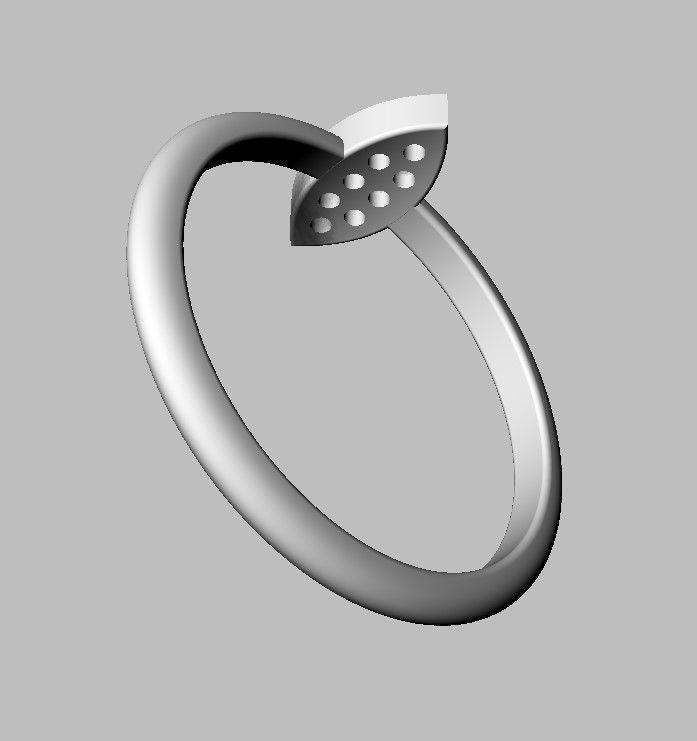 Diamond Ring 3D print model_18
