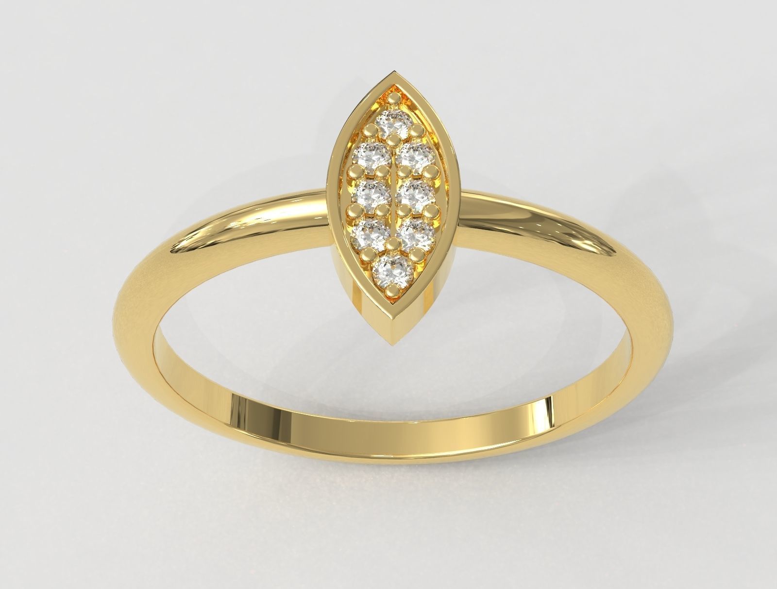 Diamond Ring 3D print model_3