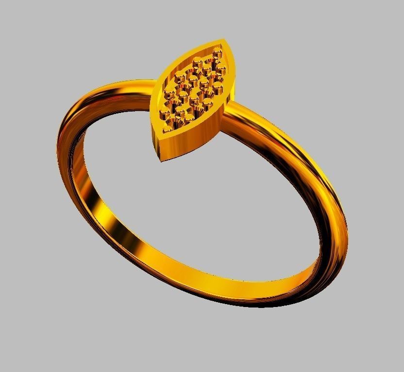 Diamond Ring 3D print model_10