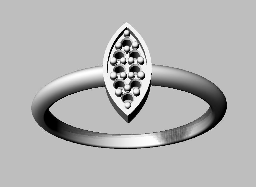 Diamond Ring 3D print model_19