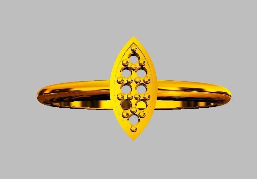 Diamond Ring 3D print model_11