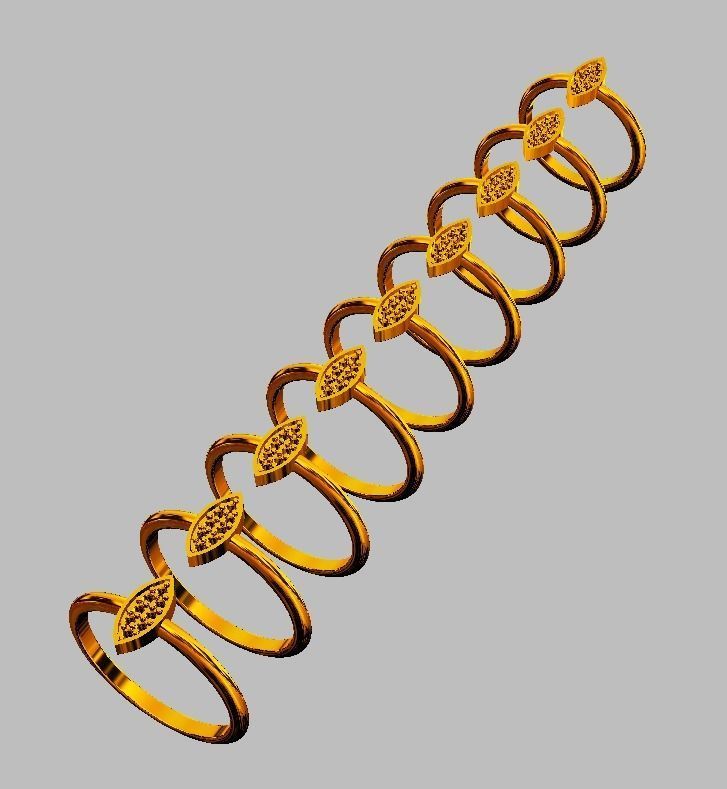 Diamond Ring 3D print model_6