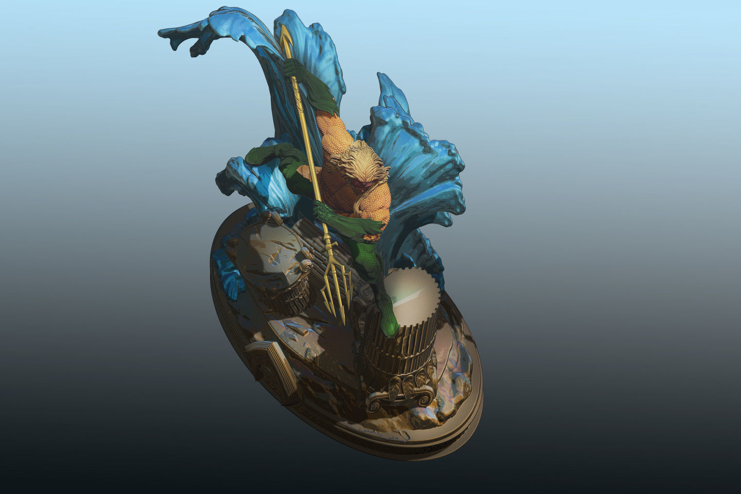 AQUAMAN 3D print model_7