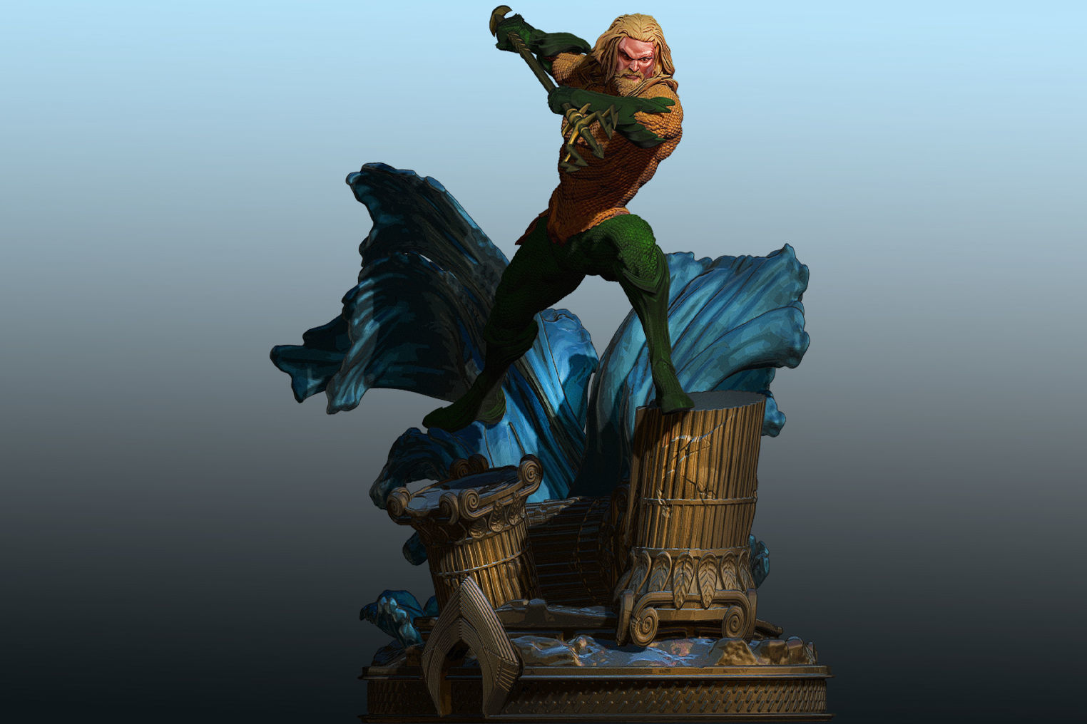 AQUAMAN 3D print model_5