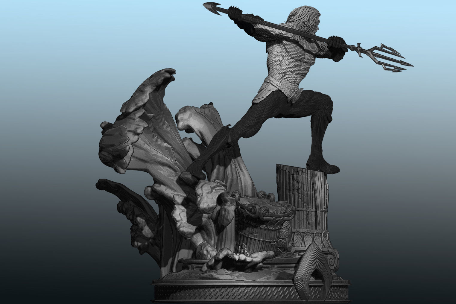 AQUAMAN 3D print model_12