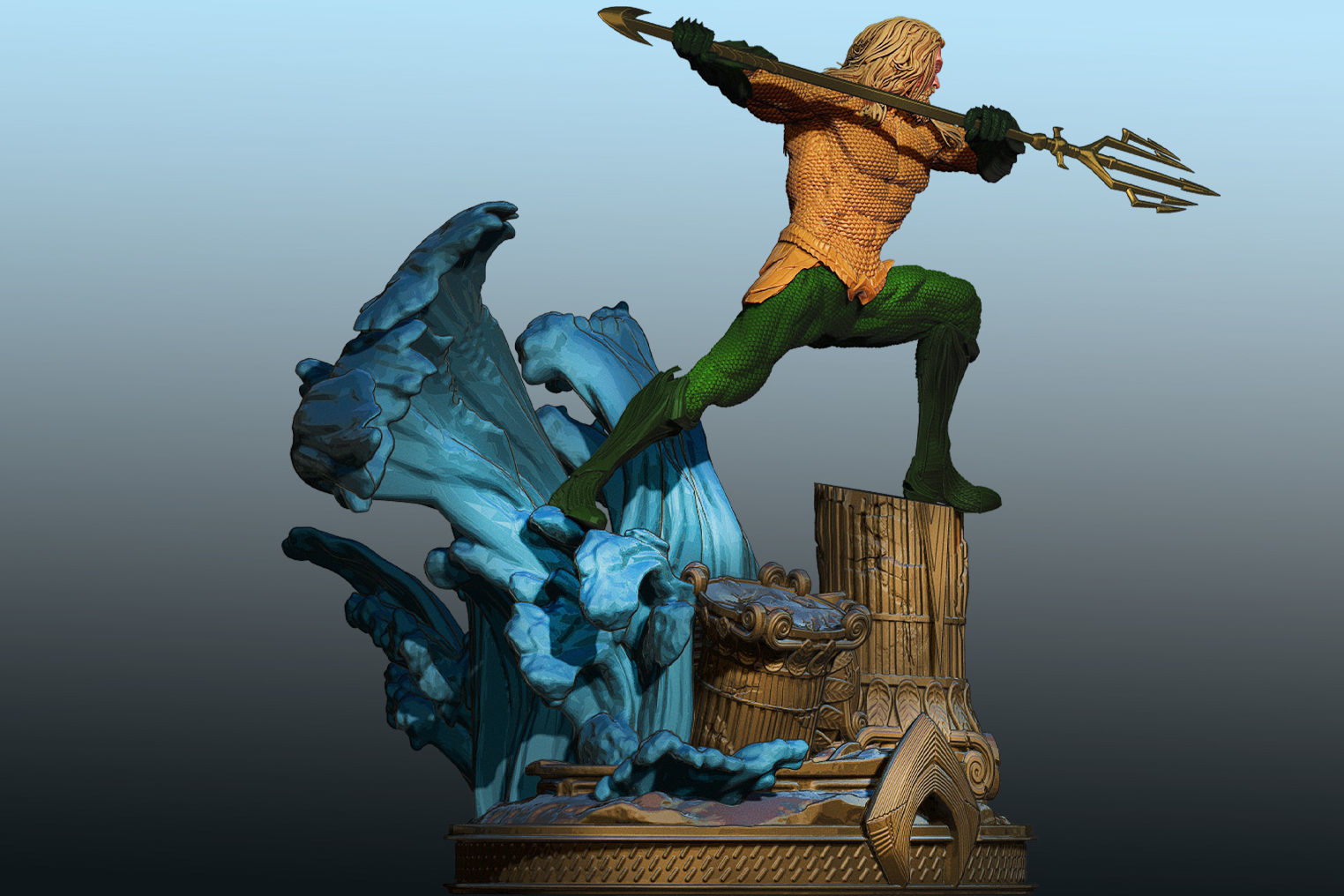 AQUAMAN 3D print model_4