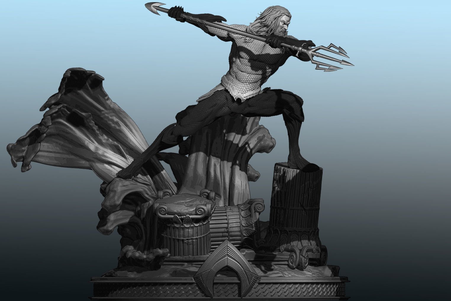 AQUAMAN 3D print model_3