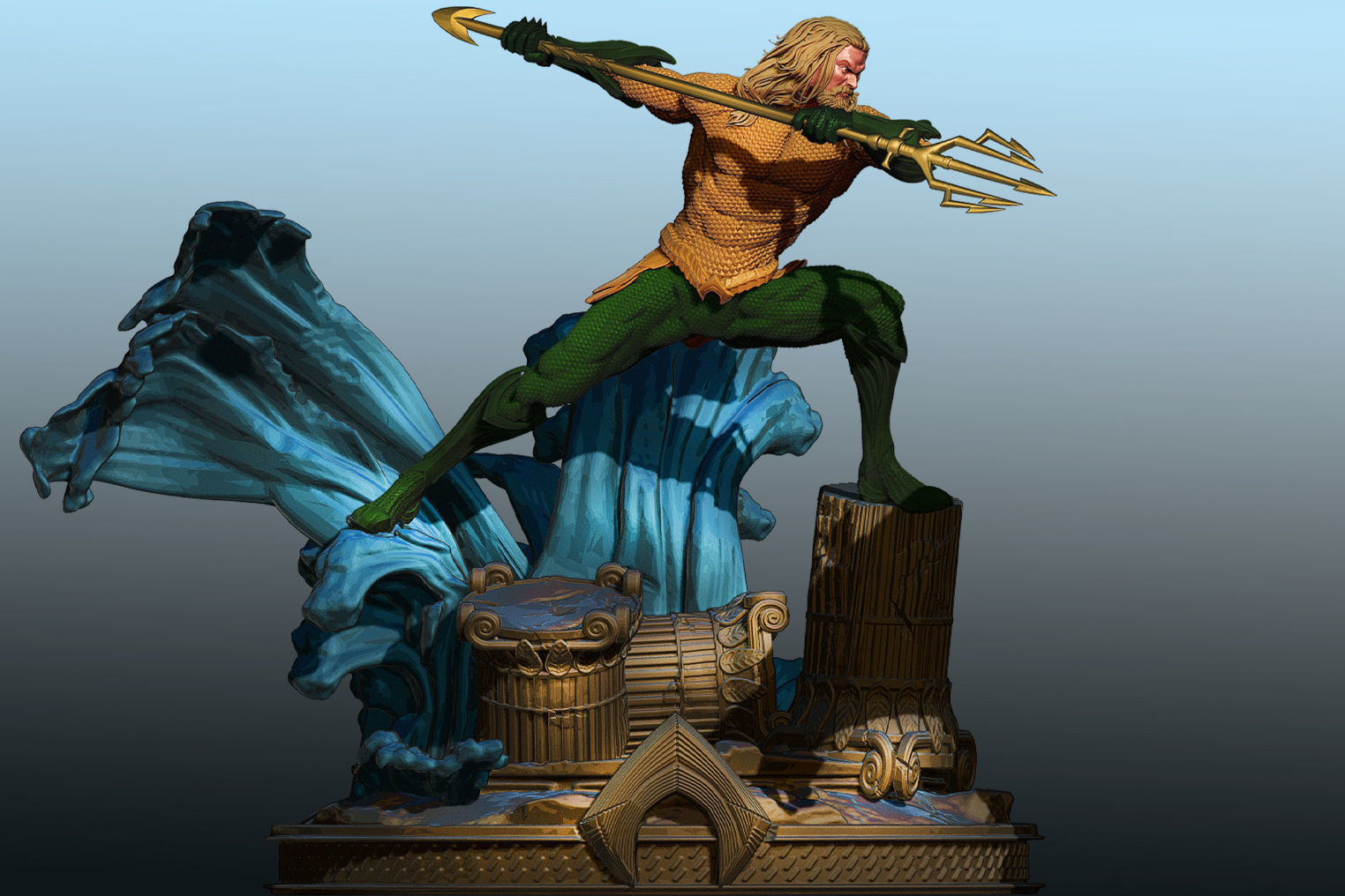 AQUAMAN 3D print model_2