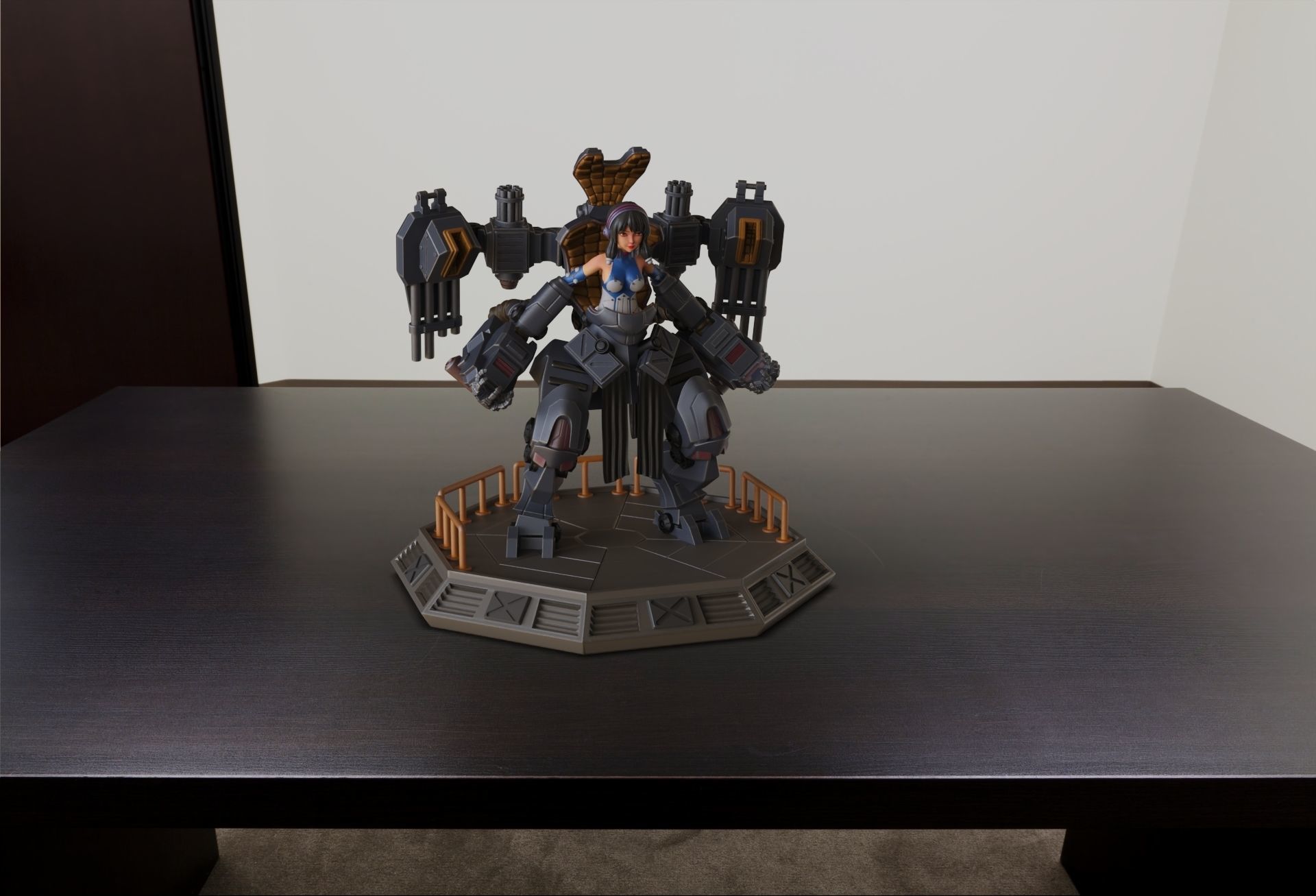Mech Girl 3D print model_1