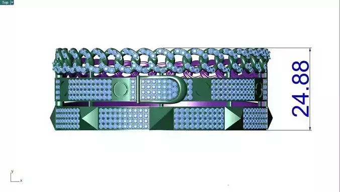 Bracelet hammer 3D print model