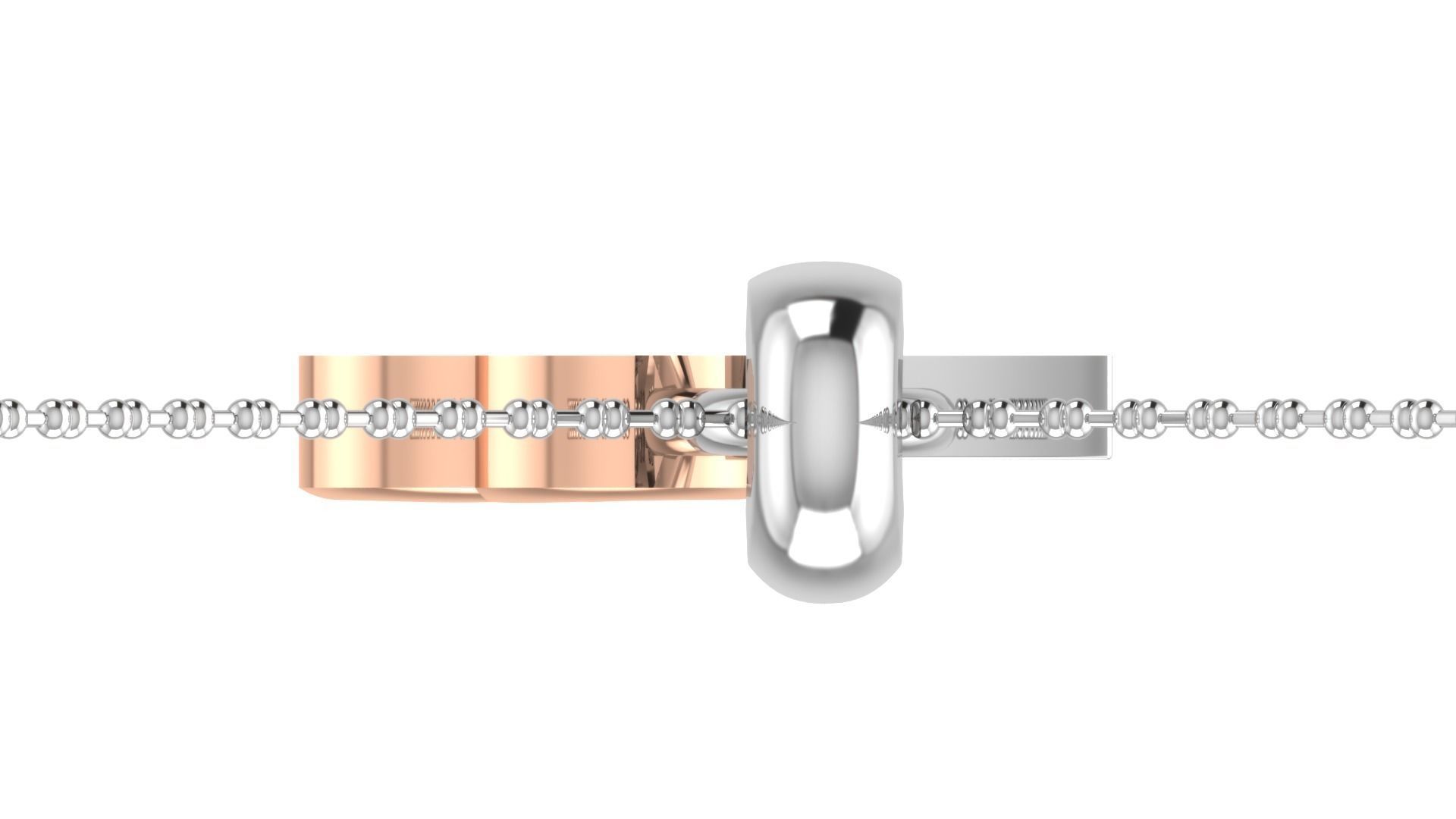 C letter pendent 3D print model_15