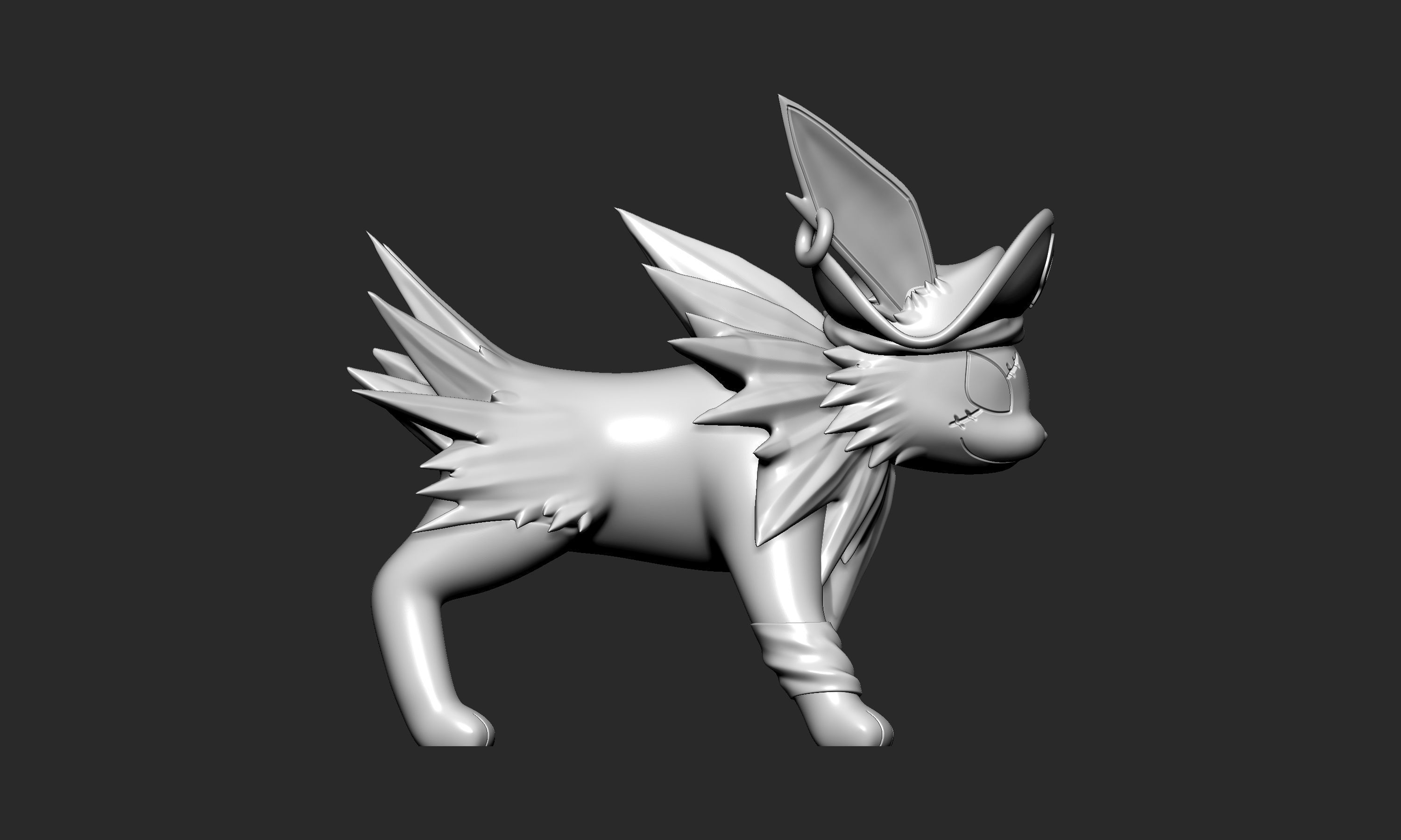 Pokemon - Pirate Jolteon Halloween 3D print model_3