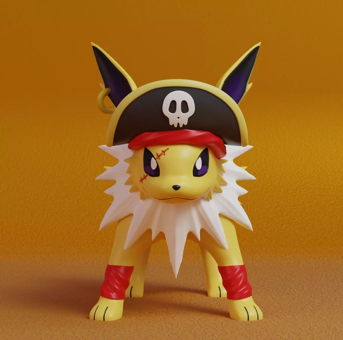 Pokemon - Pirate Jolteon Halloween 3D print model_0
