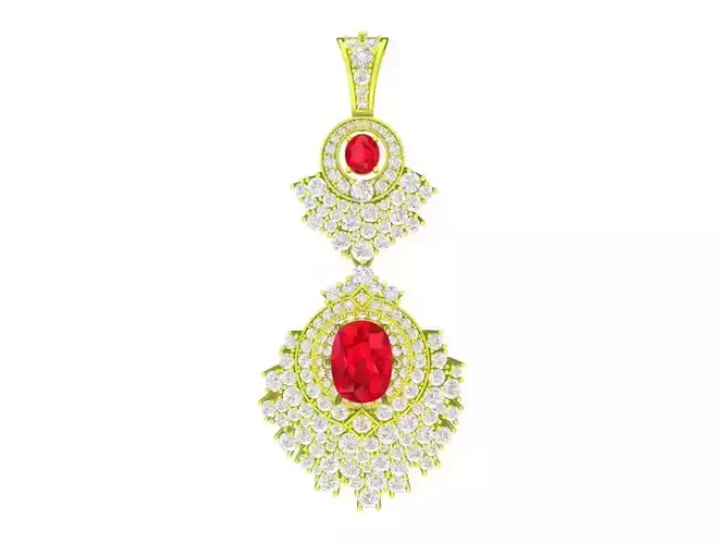 6939 luxury fashion diamond women pendant 