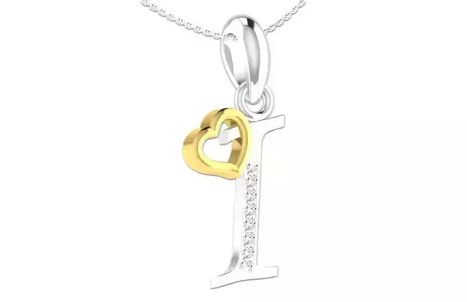 I letter pendent