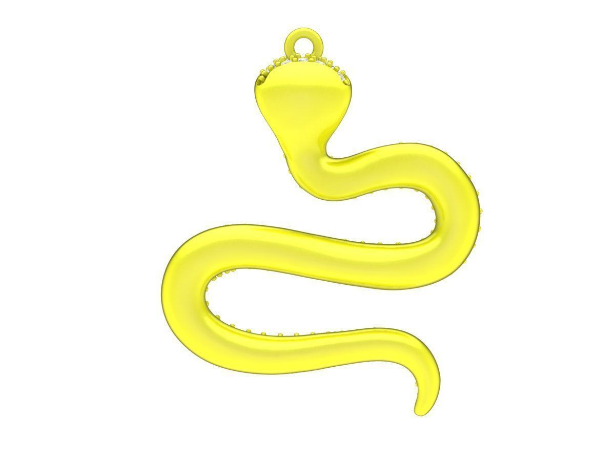 6943 Diamond Snake Croba Pendant 3D print model_5