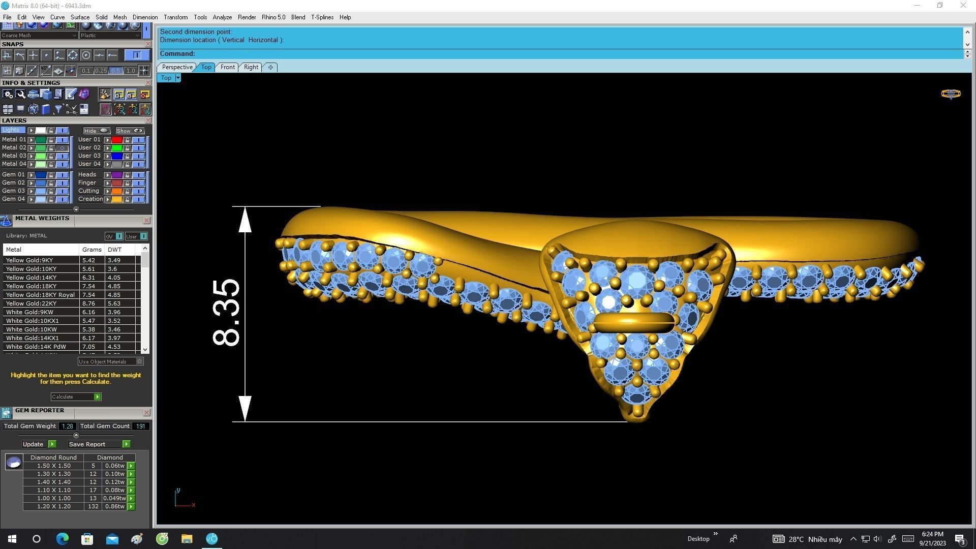 6943 Diamond Snake Croba Pendant 3D print model_6