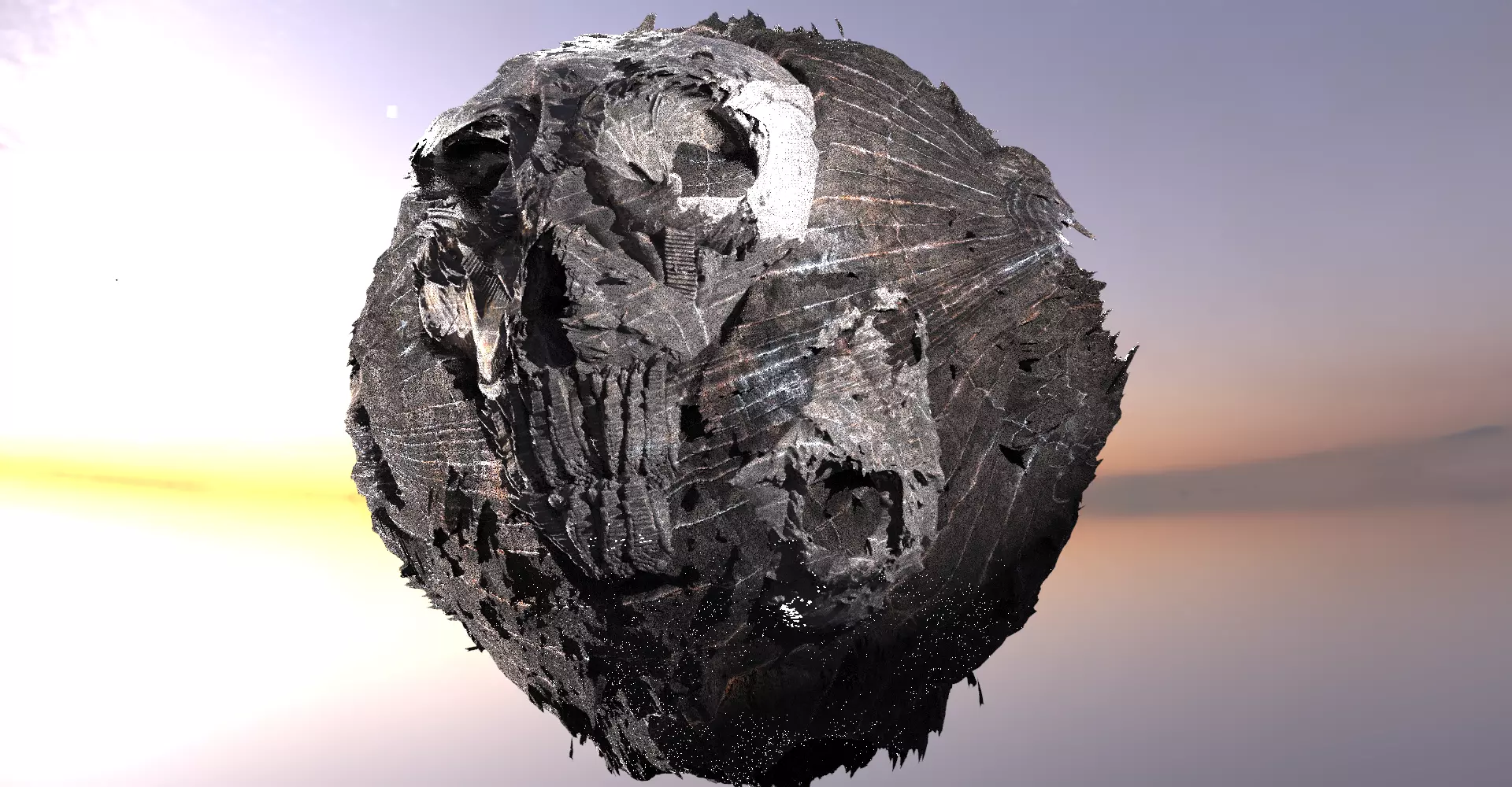 Nordor Dark Moon sculpture 3D model_0